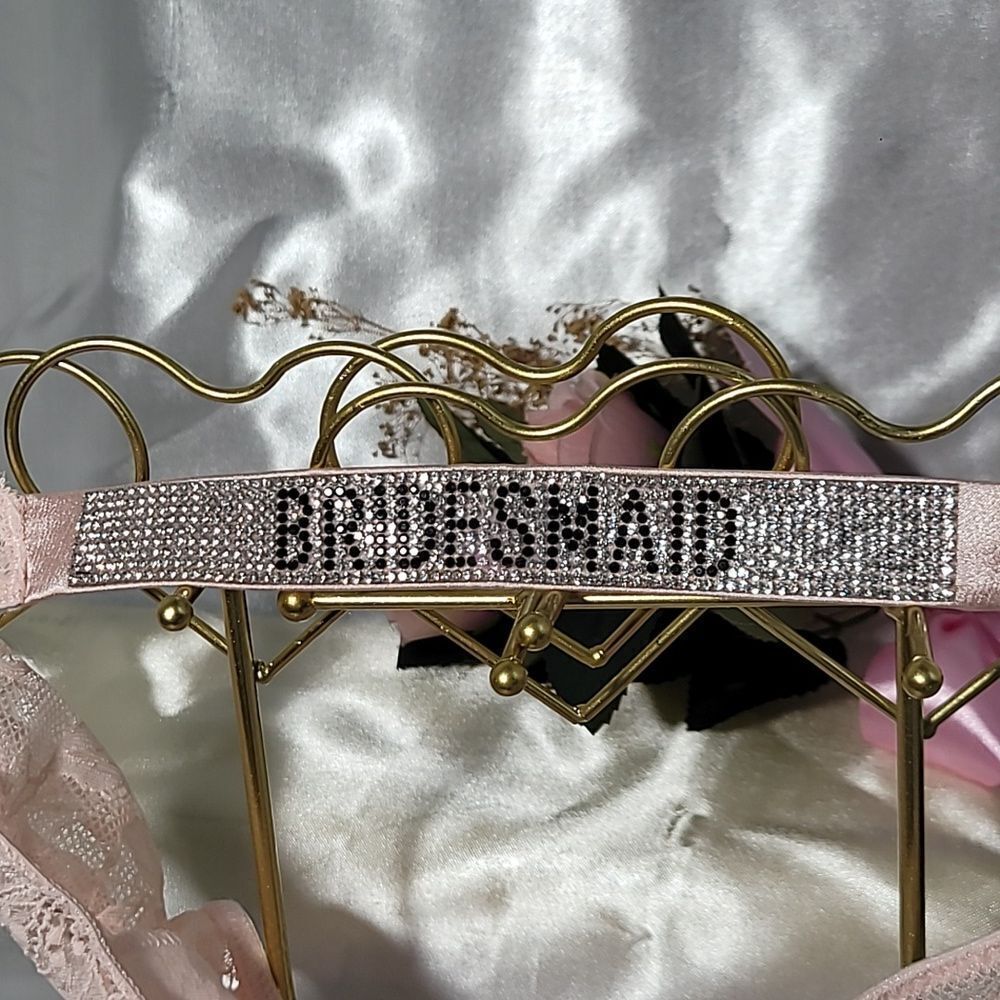 Victoria's Secret BRIDESMAID Lace Shine Strap Thong,Panty 1906